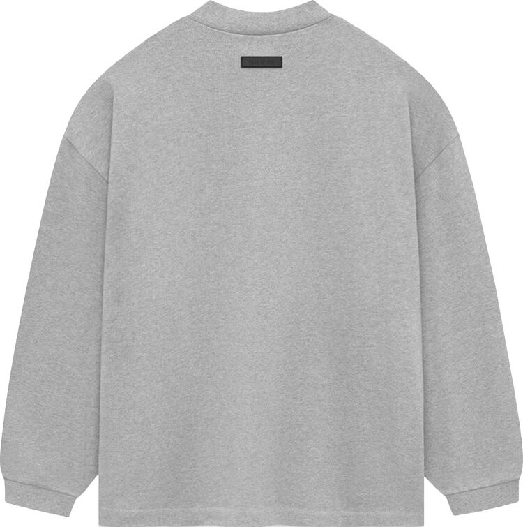 Рубашка Fear of God Essentials Long-Sleeve II 'Light Heather Grey', серый — фото 2