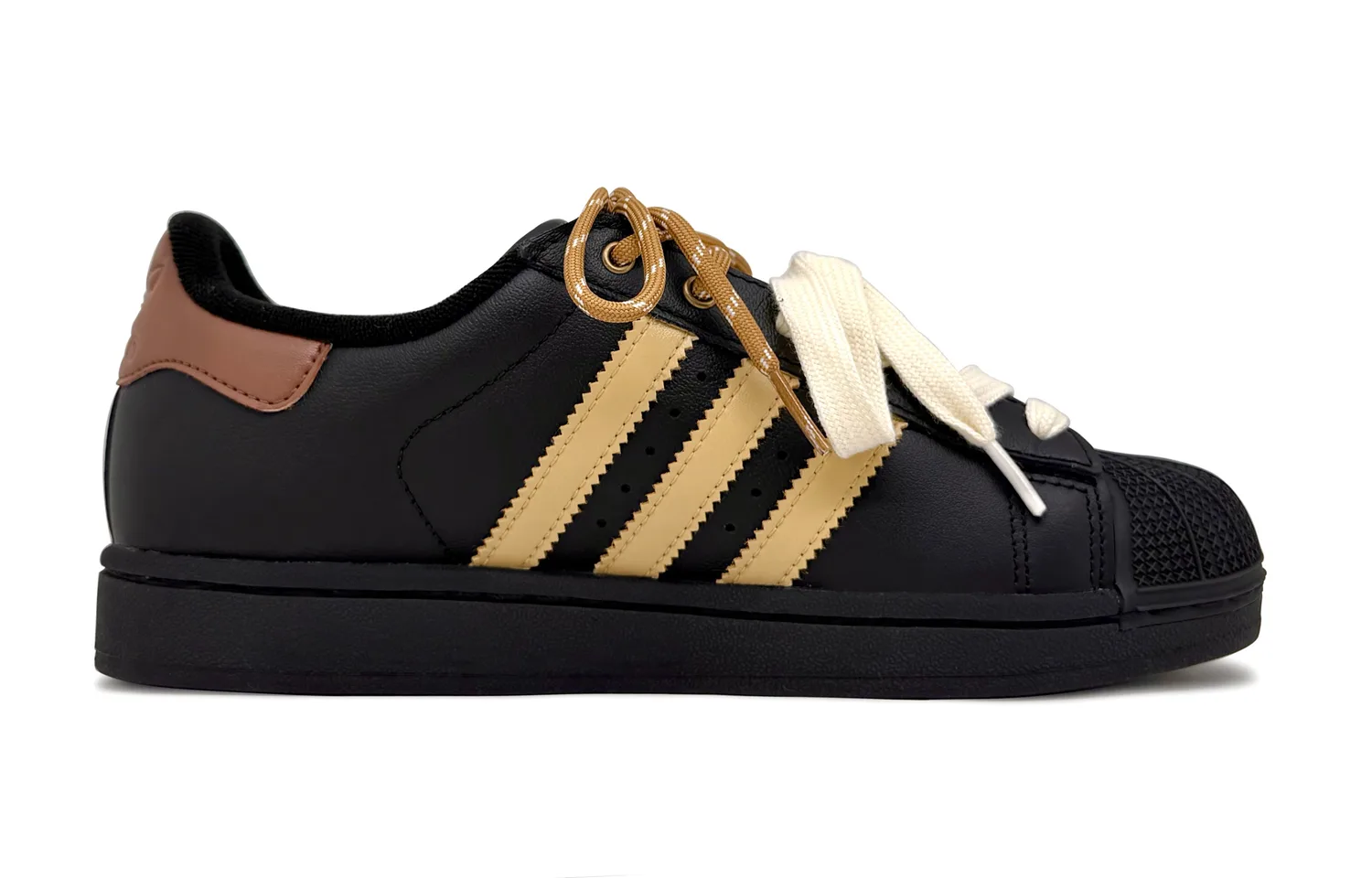 Кроссовки для скейтбординга Superstar 2 Delicious Crab Roe Burger, устойчивые к истиранию, низкие Adidas Originals, черный — фото 3