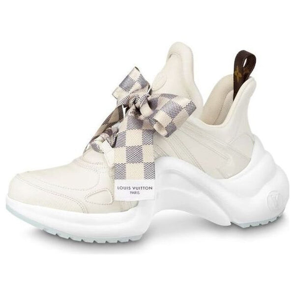 Кроссовки archlight 1.0 sneakers 'cream white with plaid ribbon' Louis Vuitton, белый