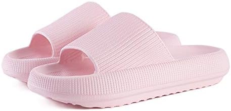 

Тапочки для женщин и мужчин, сандалии для дома и улицы, домашние тапочки, обувь для душа, противоскользящие, с толстой подошвой, легкие Sanjimida, розовый