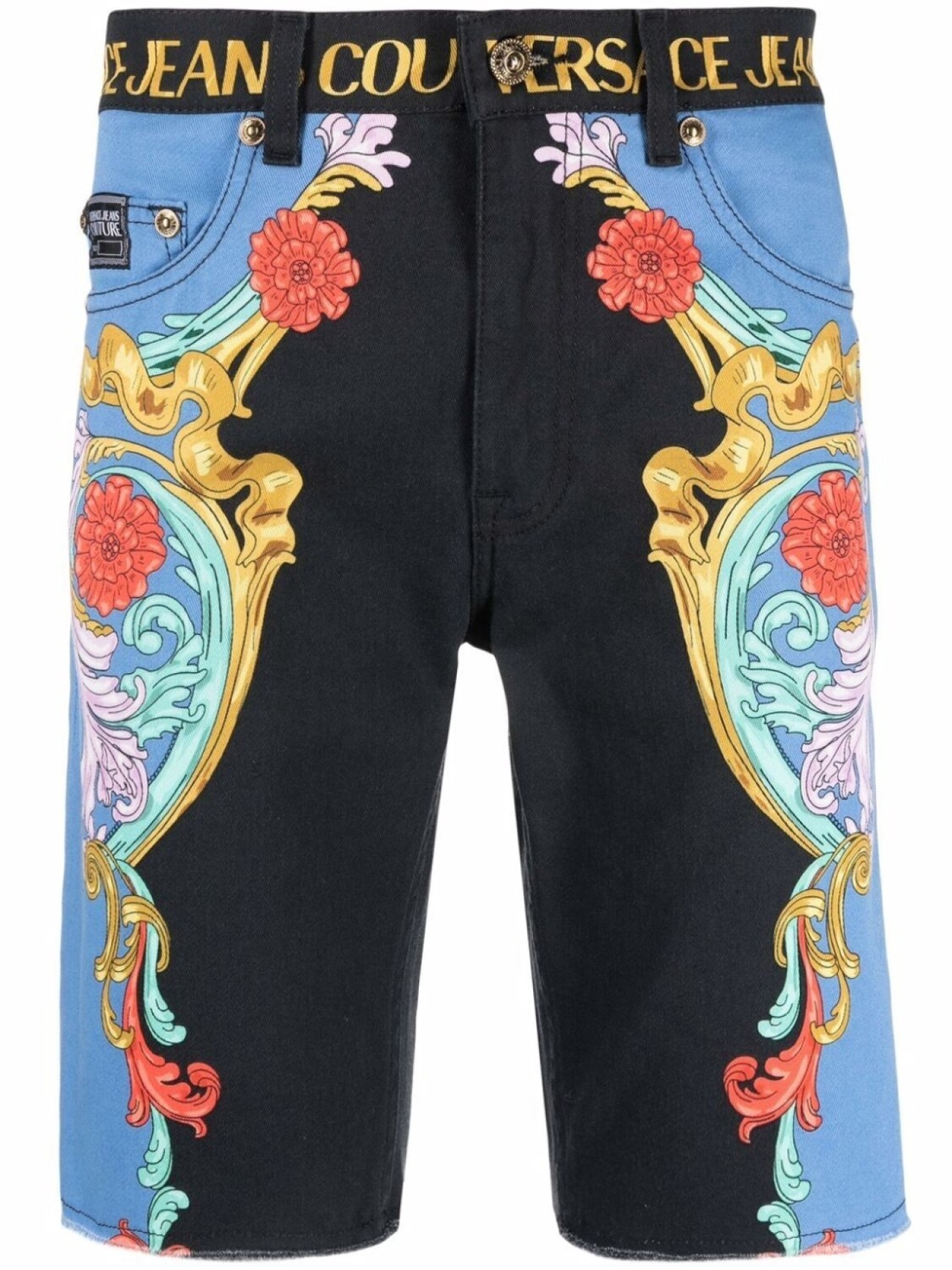 

Versace Jeans Couture шорты с графичным принтом, черный