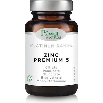 

Platinum Range Zinc Premium 5 Пищевая добавка для иммунной системы - 30 капсул Power Health