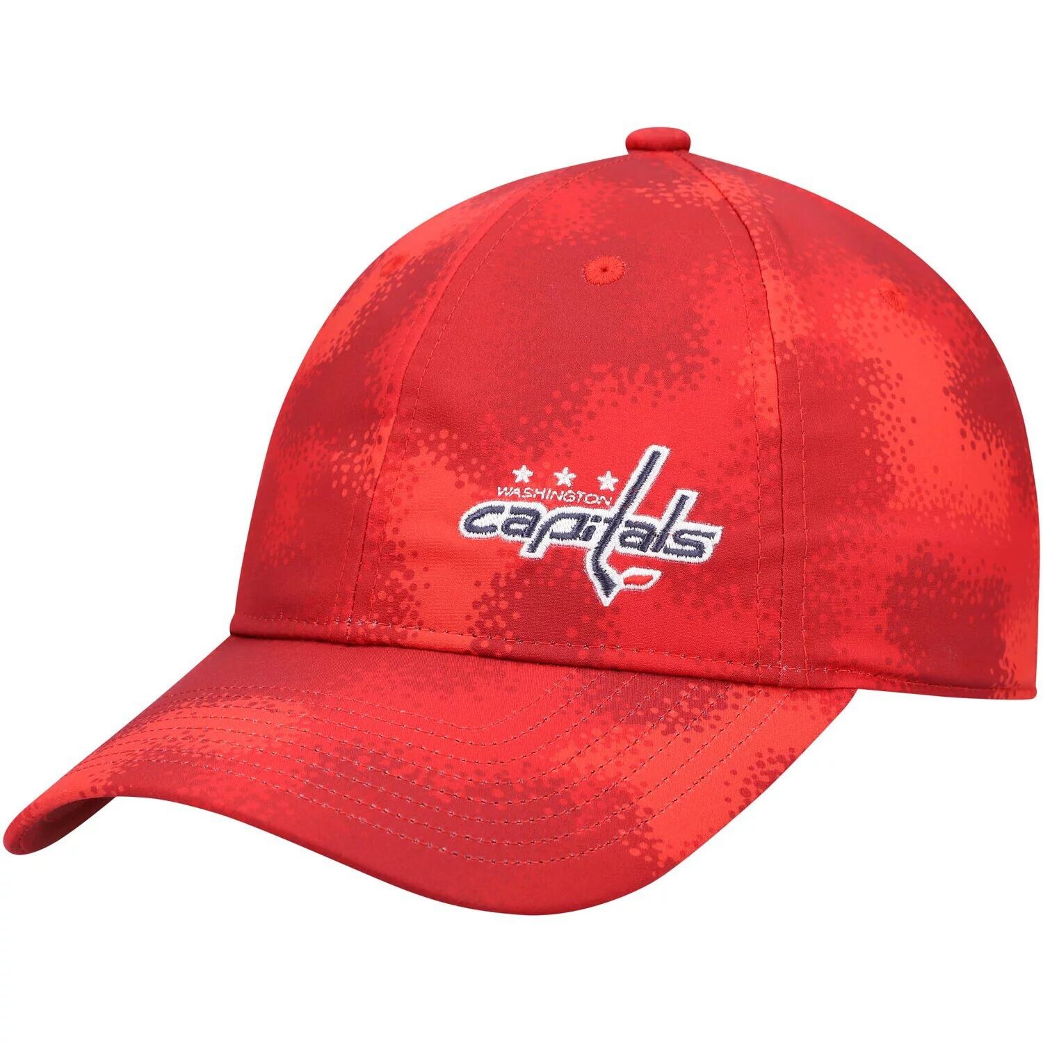 

Женская регулируемая кепка adidas Red Washington Capitals Camo с напуском adidas