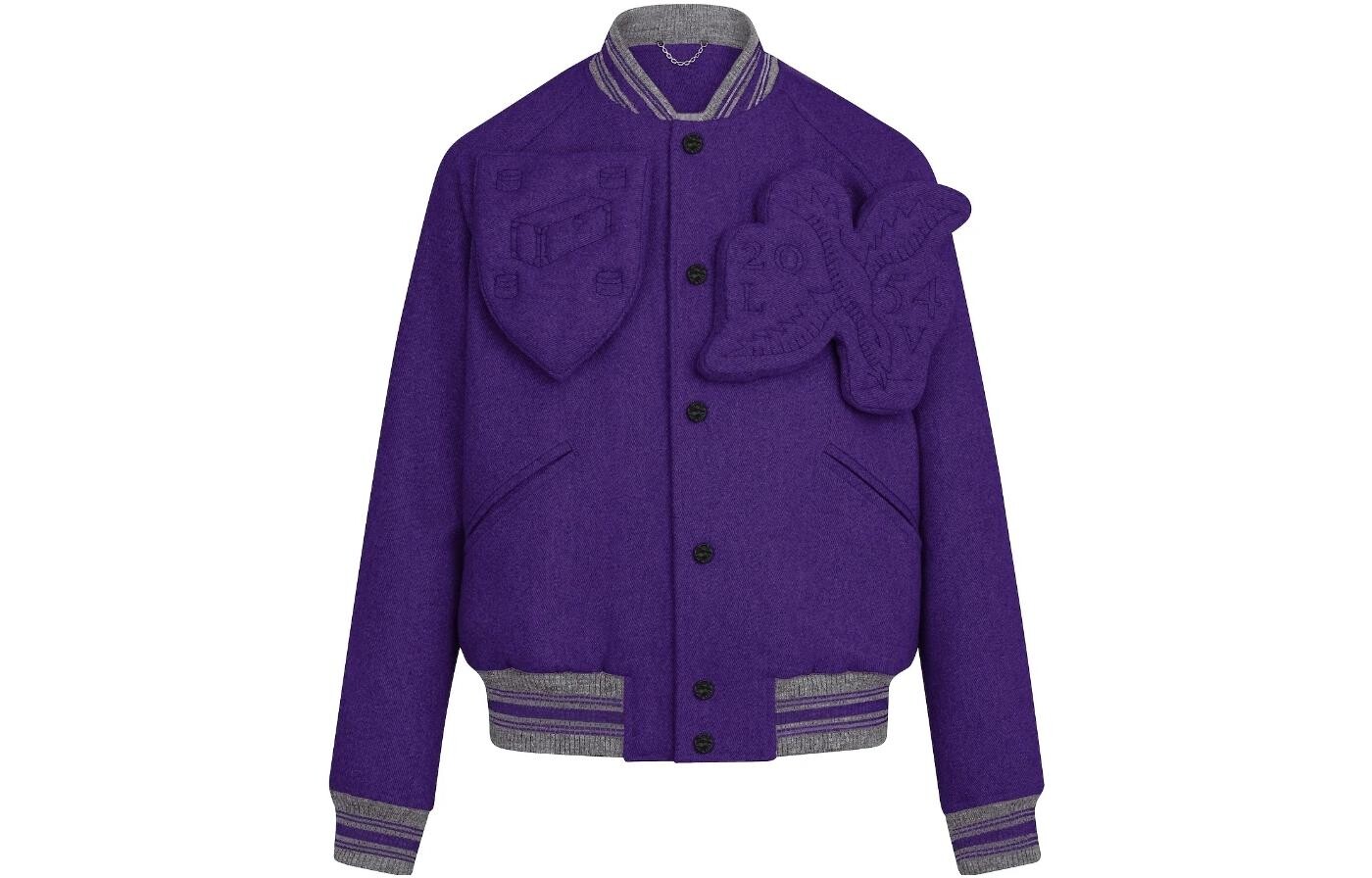 

Новые квартальные продукты LV Jacket Men Louis Vuitton, фиолетовый