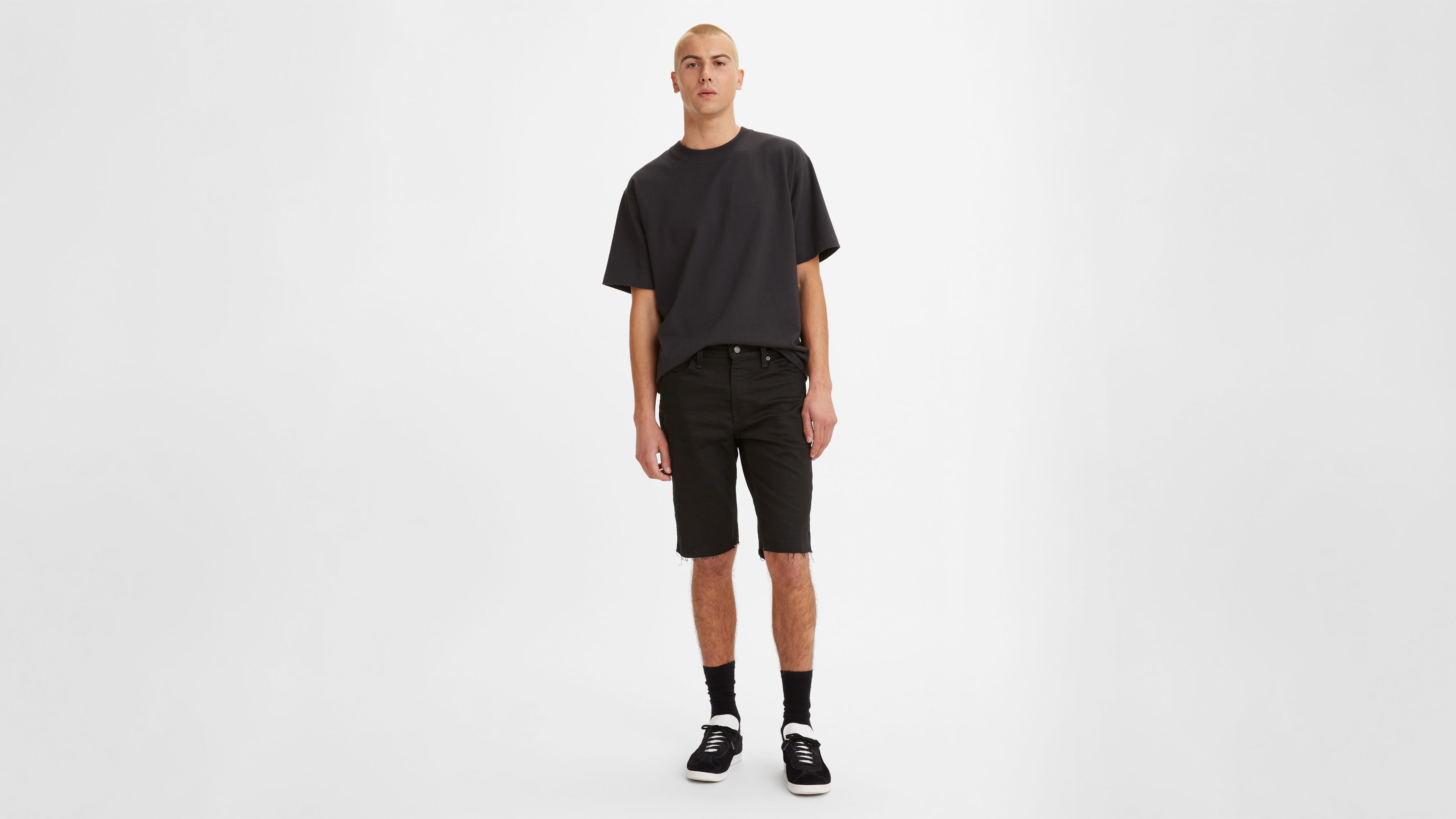 

511 Узкие обрезанные мужские шорты 10-11 дюймов Levi's, цвет Black - Stretch