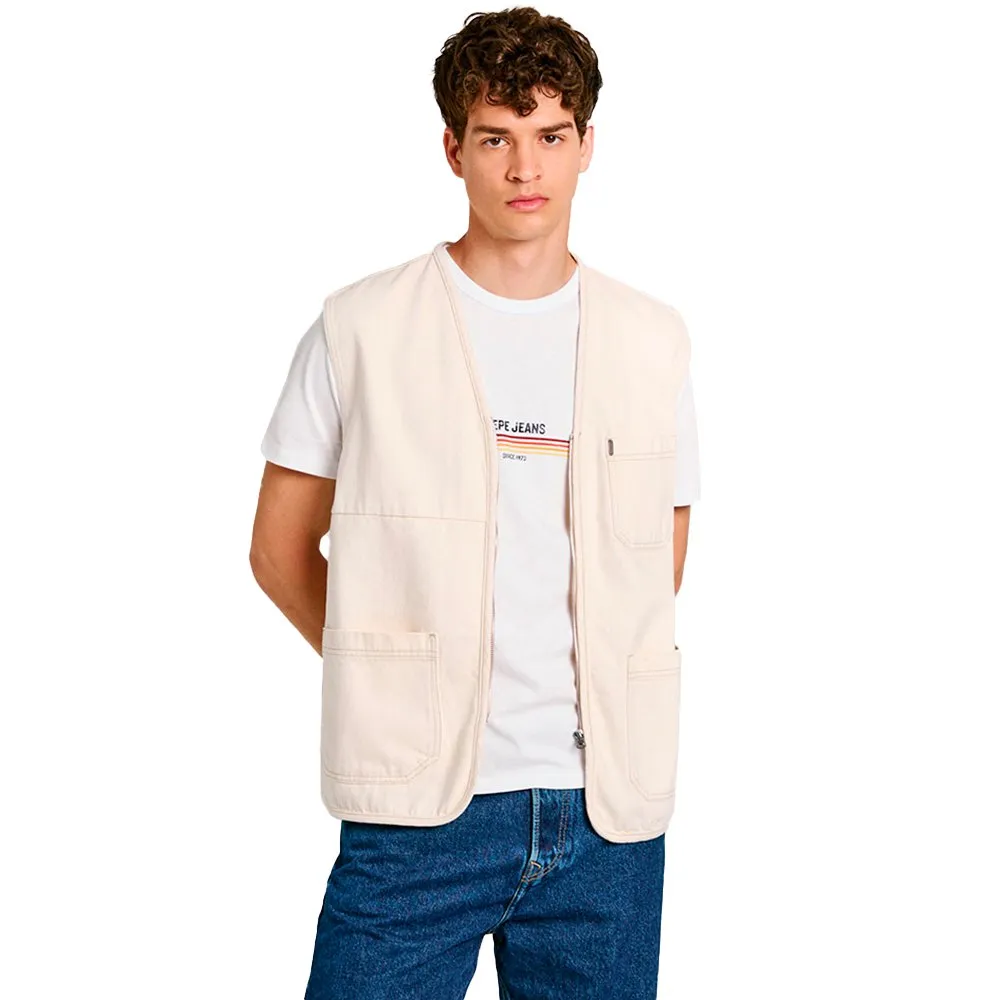 

Жилет Pepe Jeans Elm Utilty, бежевый