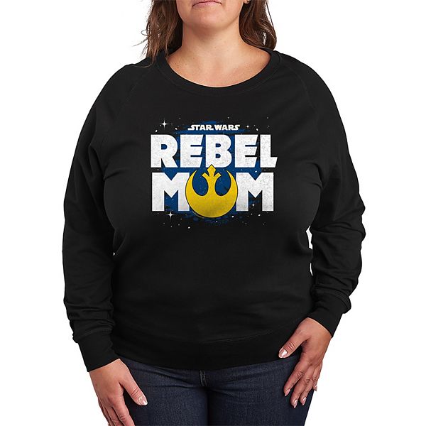 

Футболка с длинным рукавом French Terry Plus Size Rebel Mom Star Wars