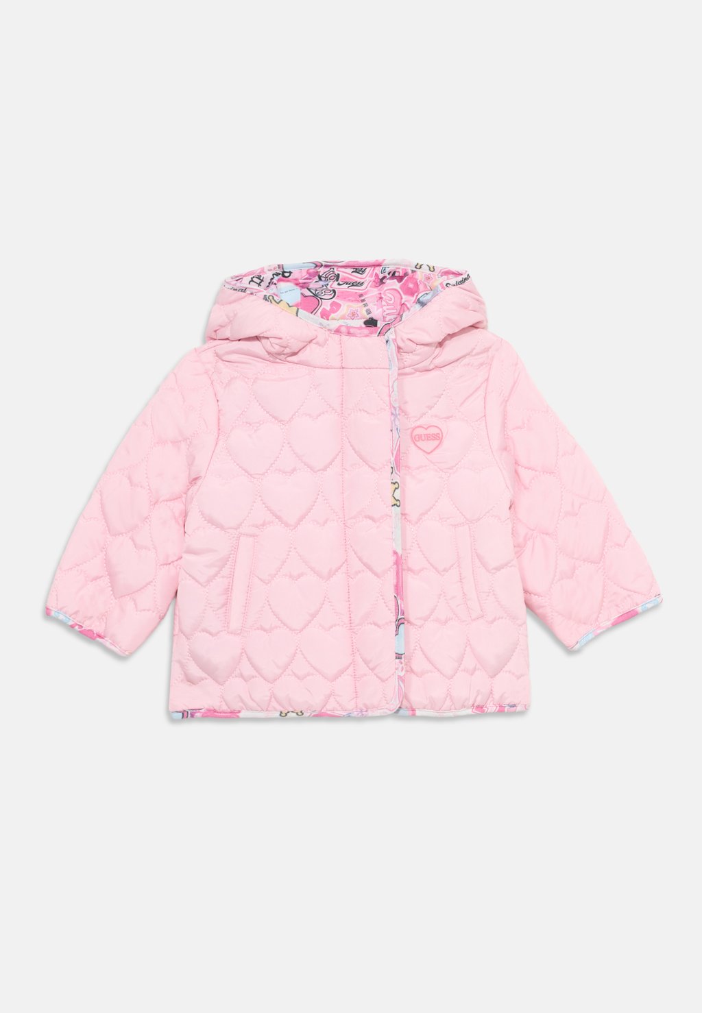 

Зимняя куртка PADDED HOODED JACKET ZIP Guess, цвет Cotton Candy Pink