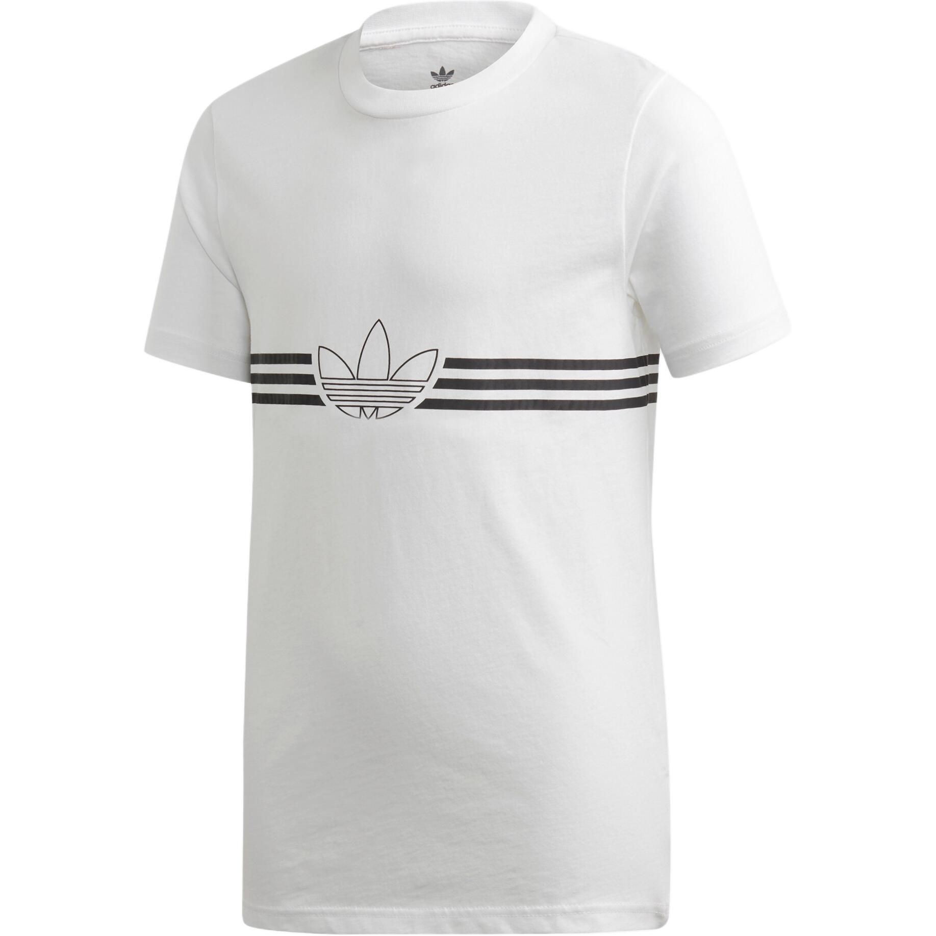 

Adidas Originals Футболка белая для подростков, Белый, Adidas Originals Футболка белая для подростков