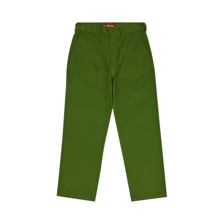 

Брюки Supreme Work Pant, зеленый