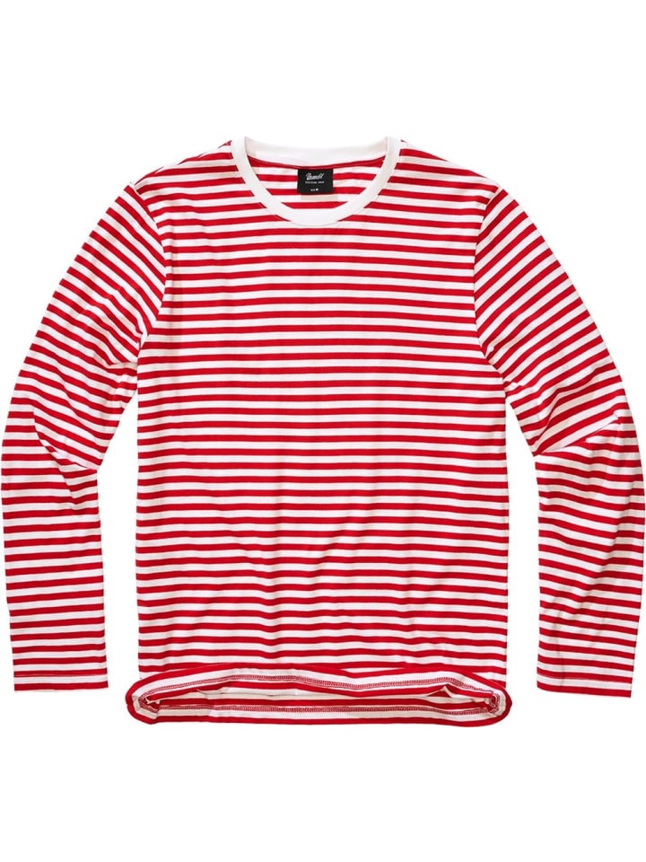

Brandit Футболка с длинным рукавом «Jersey Shirt Stripe Longsleeve» красного цвета
