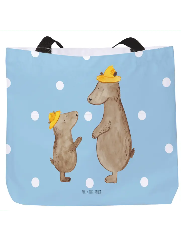 

Шоппер Mr. & Mrs. Panda, цвет blau pastell