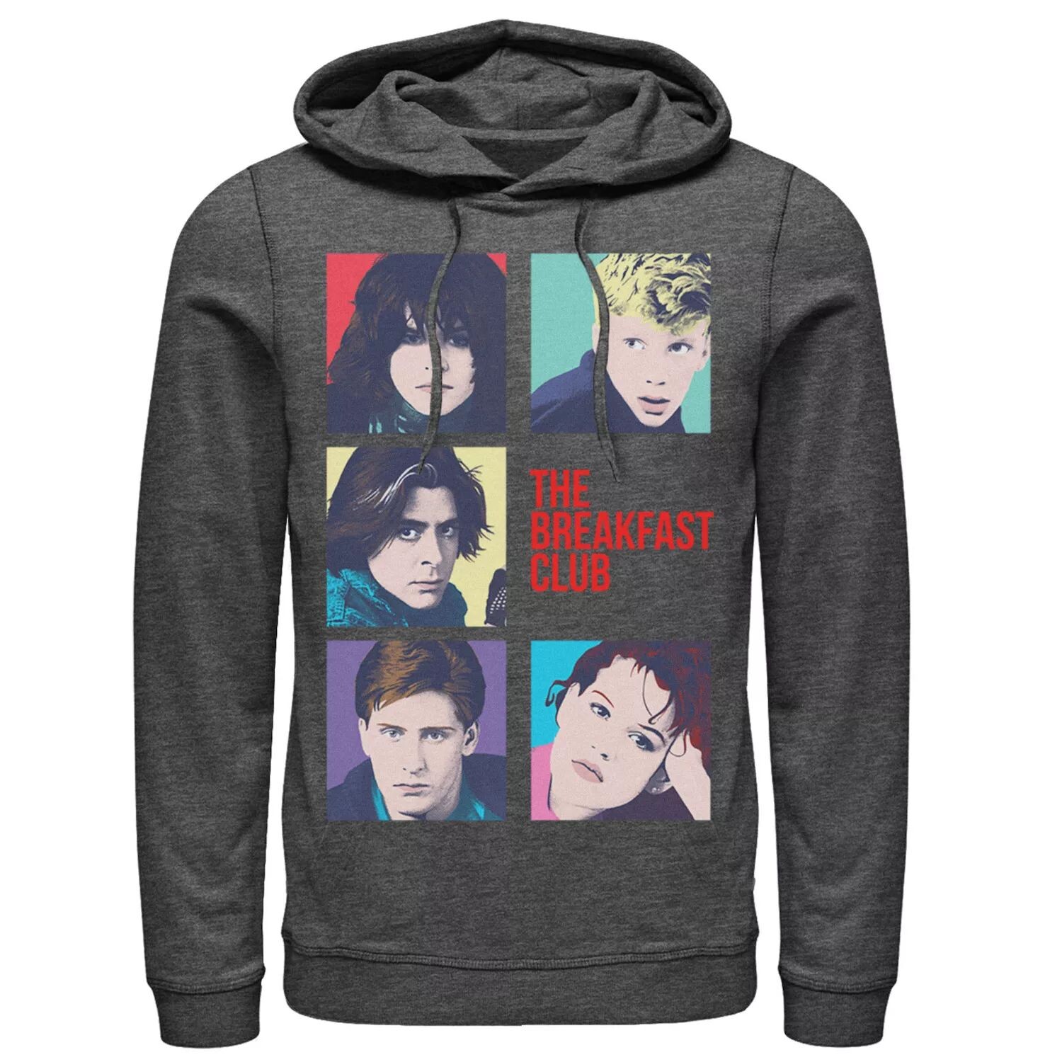 

Мужская толстовка с квадратами и принтом Breakfast Club Group Shot Licensed Character