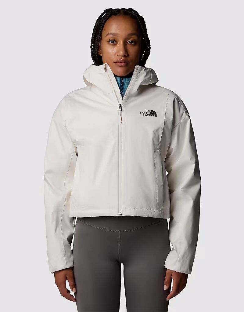 

Укороченная куртка The North Face в цвете «белая дюна»