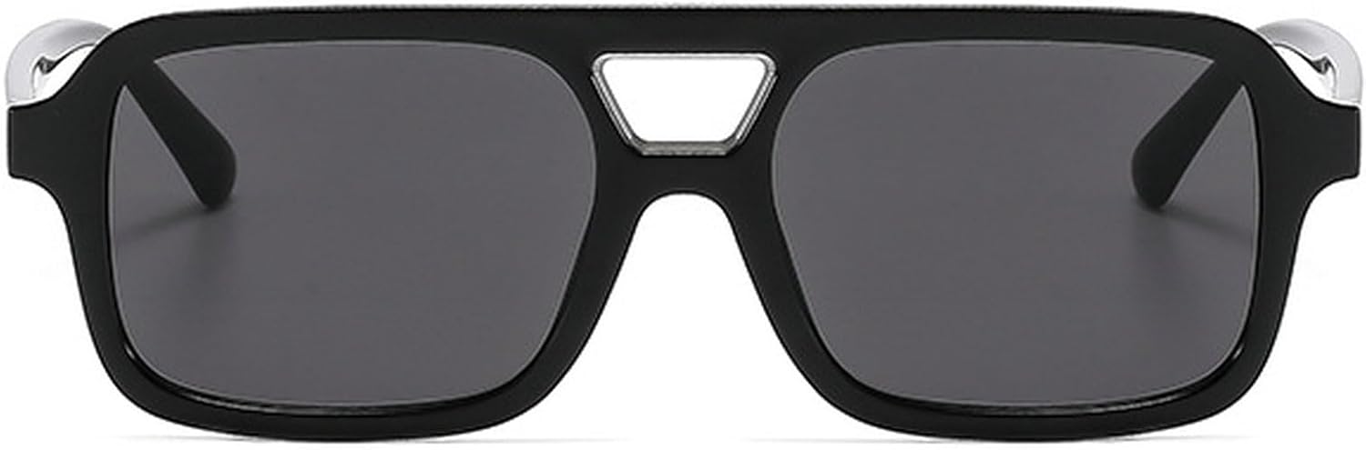 

Ретро-солнцезащитные очки большого квадратного размера в стиле «пилот» для женщин, модные большие прямоугольные солнцезащитные очки, женские солнцезащитные очки с леопардовым принтом mincl, Black