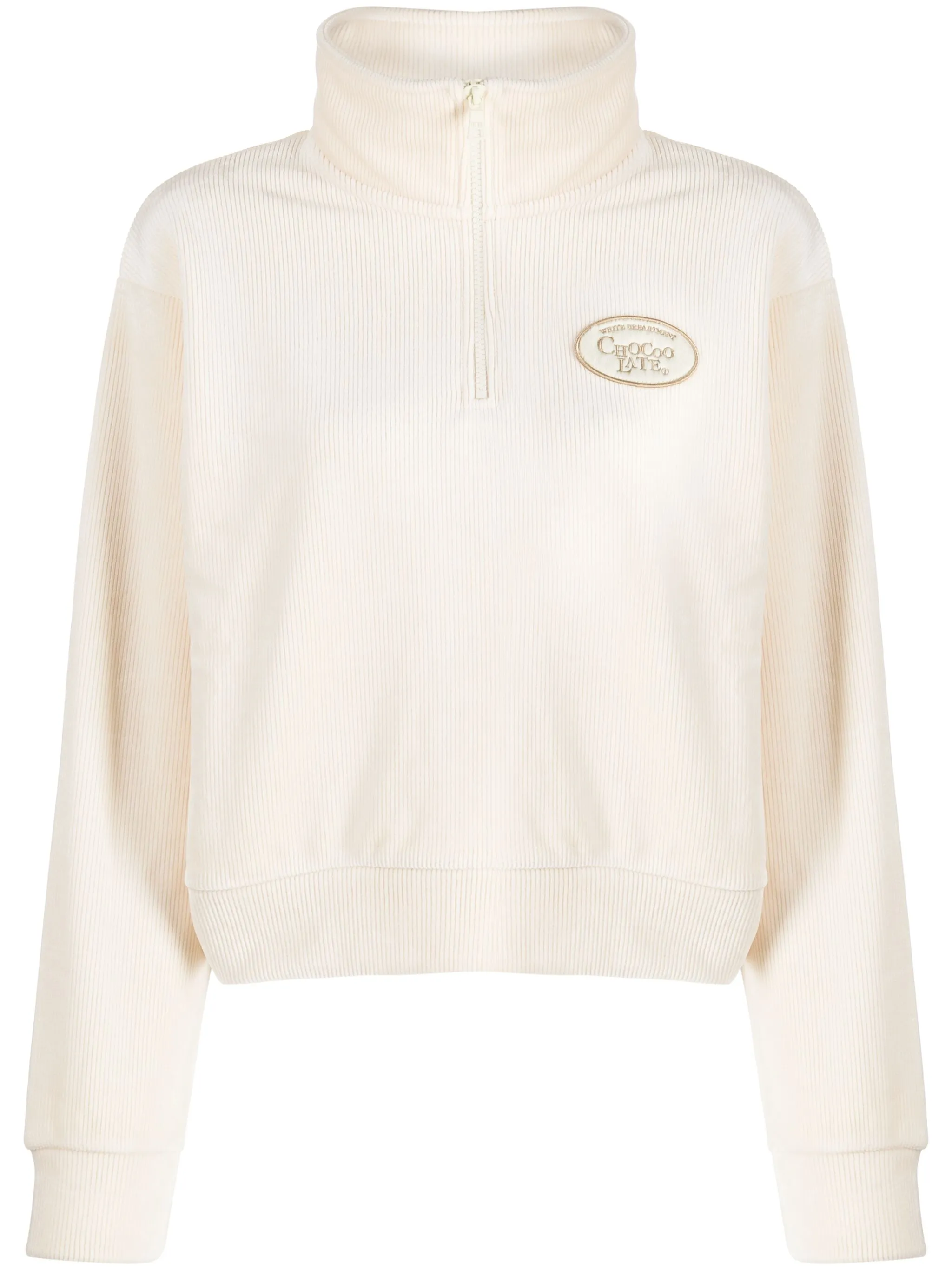 

Вельветовая толстовка с нашивкой-логотипом Chocoolate, белый