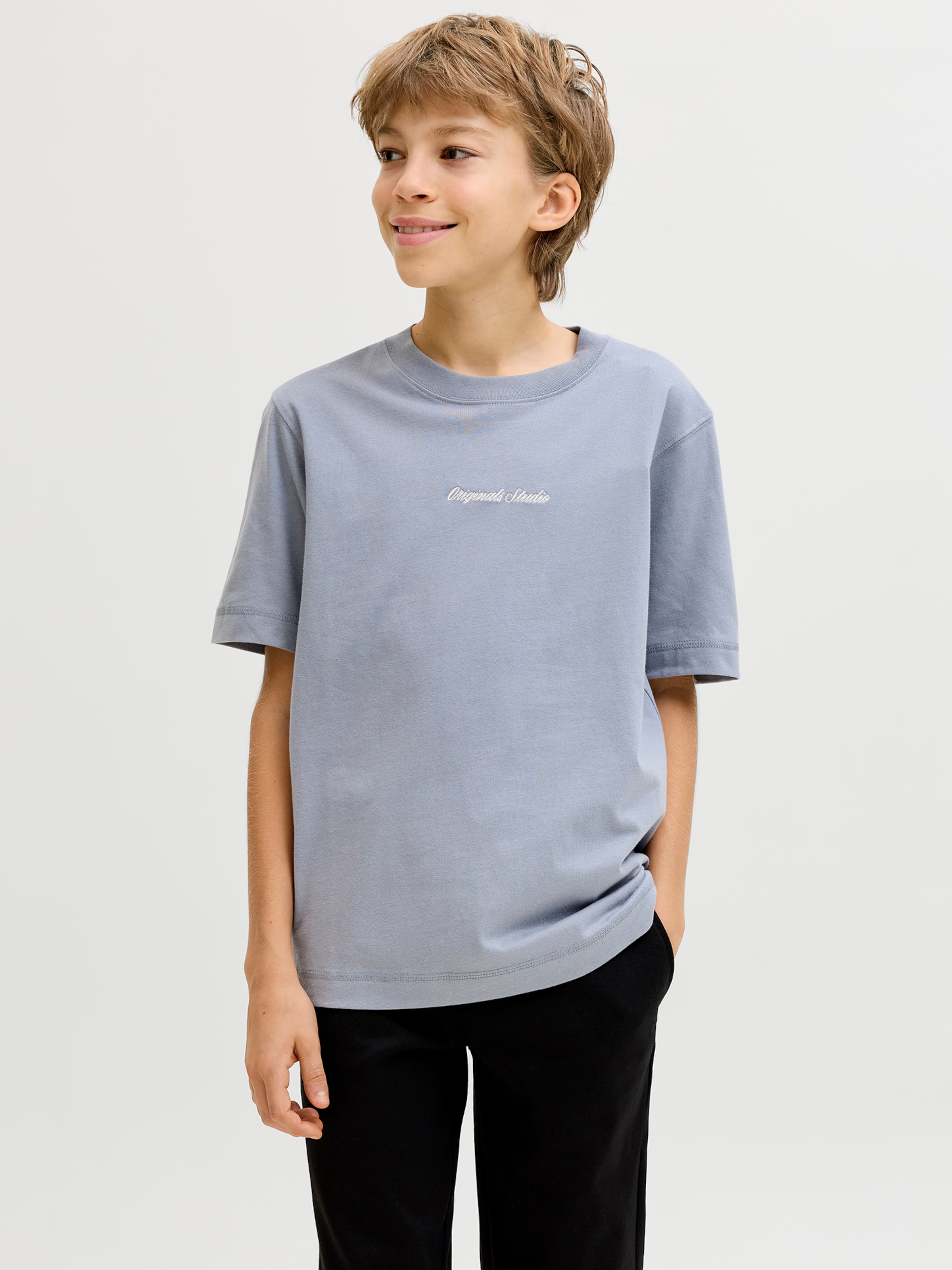Jack & Jones Junior Футболка 'JORNORREBRO' в сером цвете — фото 4