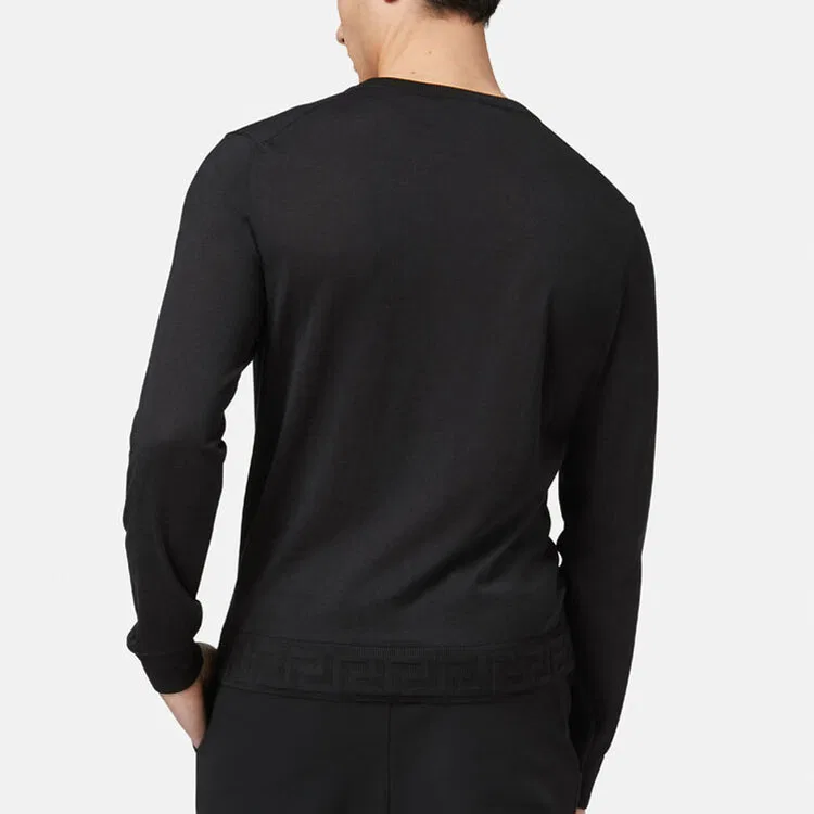 Свитер Slim Fit черный VERSACE — фото 4