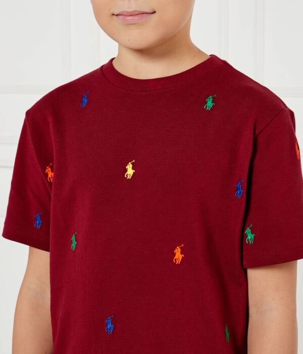Футболка Polo Ralph Lauren Regular Fit, бургундия — фото 4