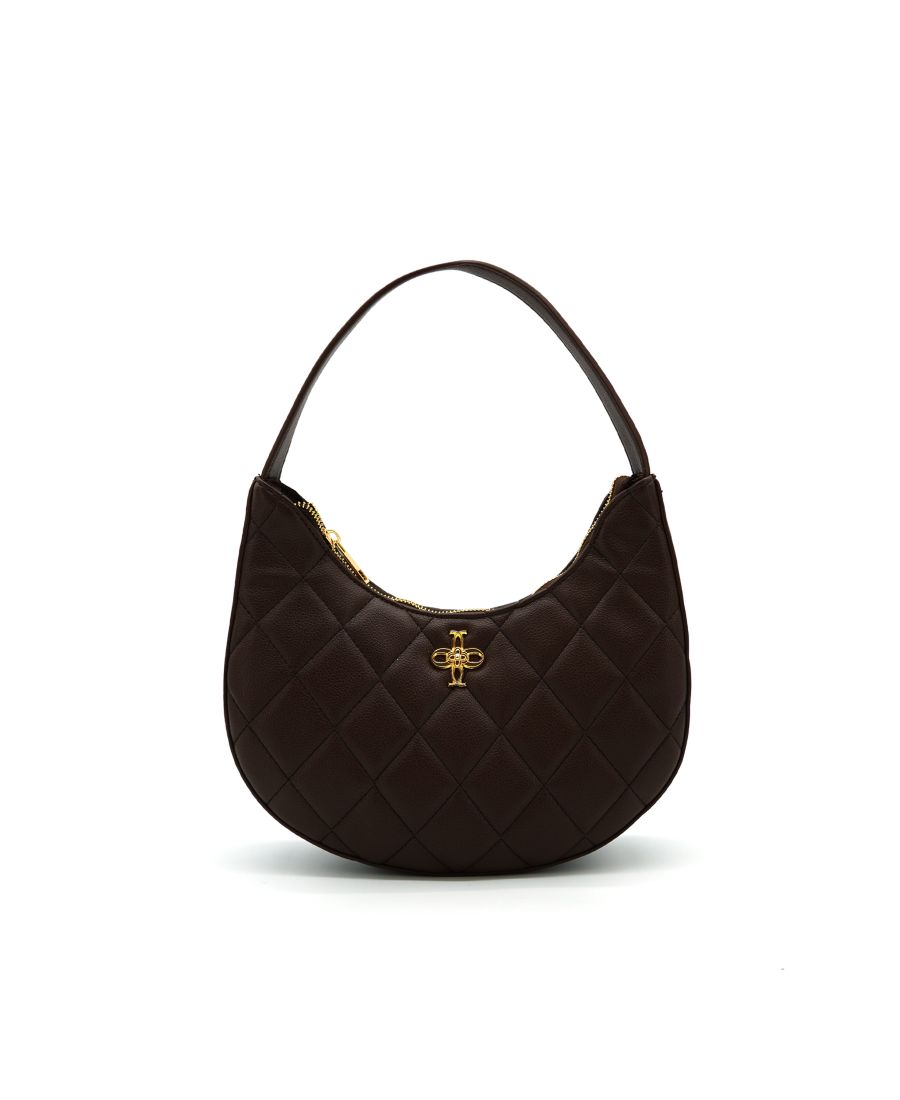 

Стеганая регулируемая сумка через плечо Astra LIKE DREAMS, Dark Brown