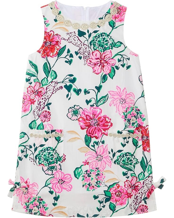 

Платье Lilly Pulitzer Kids Little Lilly Classic Shift, цвет Coconut Safari Sanctuary