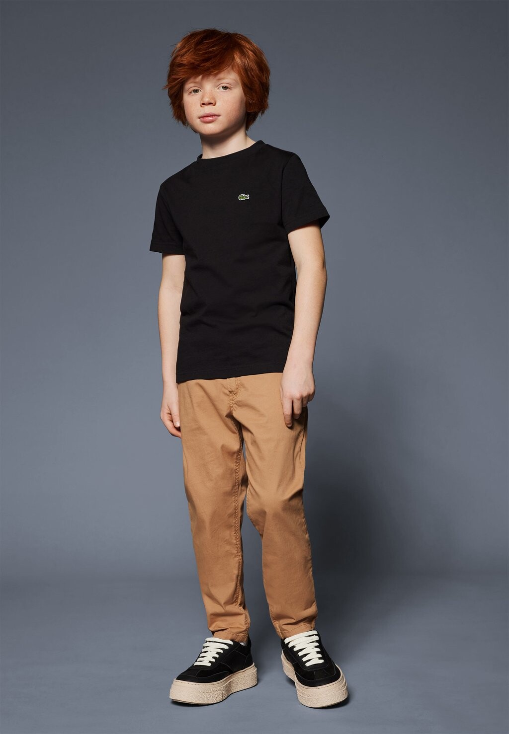 

Базовая футболка Tee Core Essentials Unisex Lacoste, черная