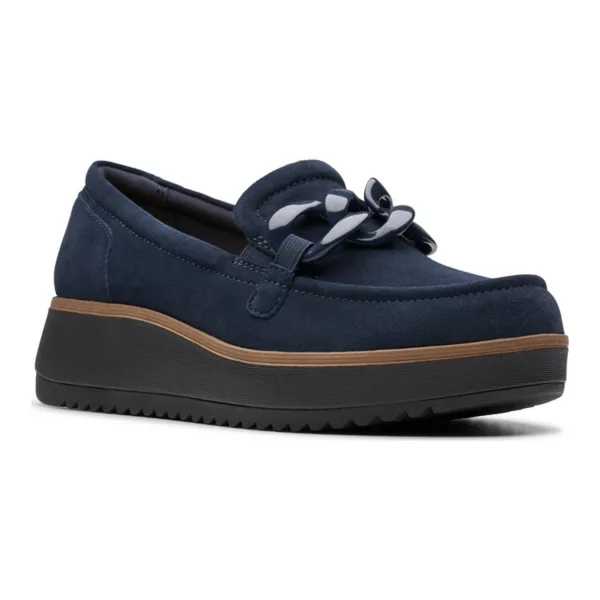 Женские кожаные слипоны Zylah May Clarks, синий