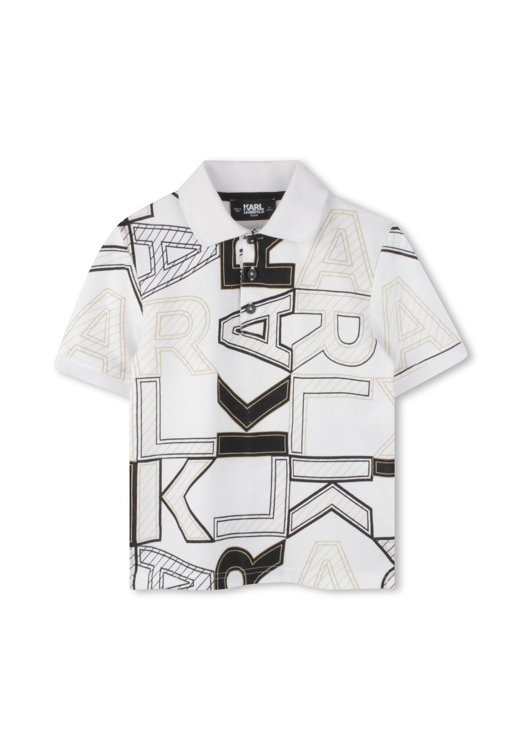 

Поло SHORT SLEEVES KARL LAGERFELD KIDS, белый