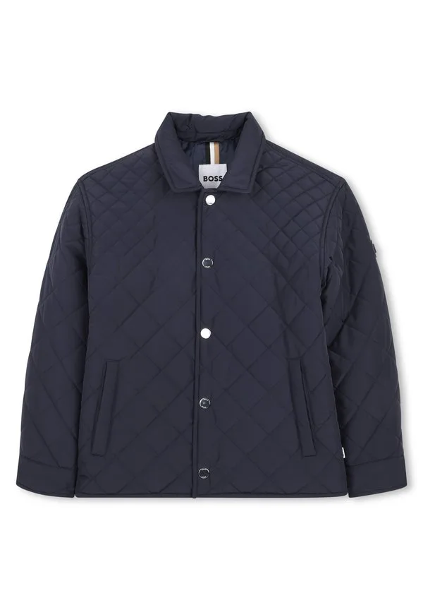 Стеганая легкая куртка Boss Kidswear, Navy — фото 2