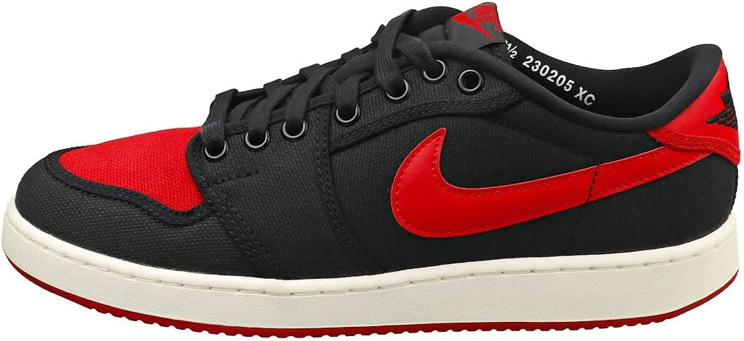 Men's Nike AJKO 1 Low Black/Varsity Red-Sail (DX4981 006) Jordan, черный/красный — фото 2