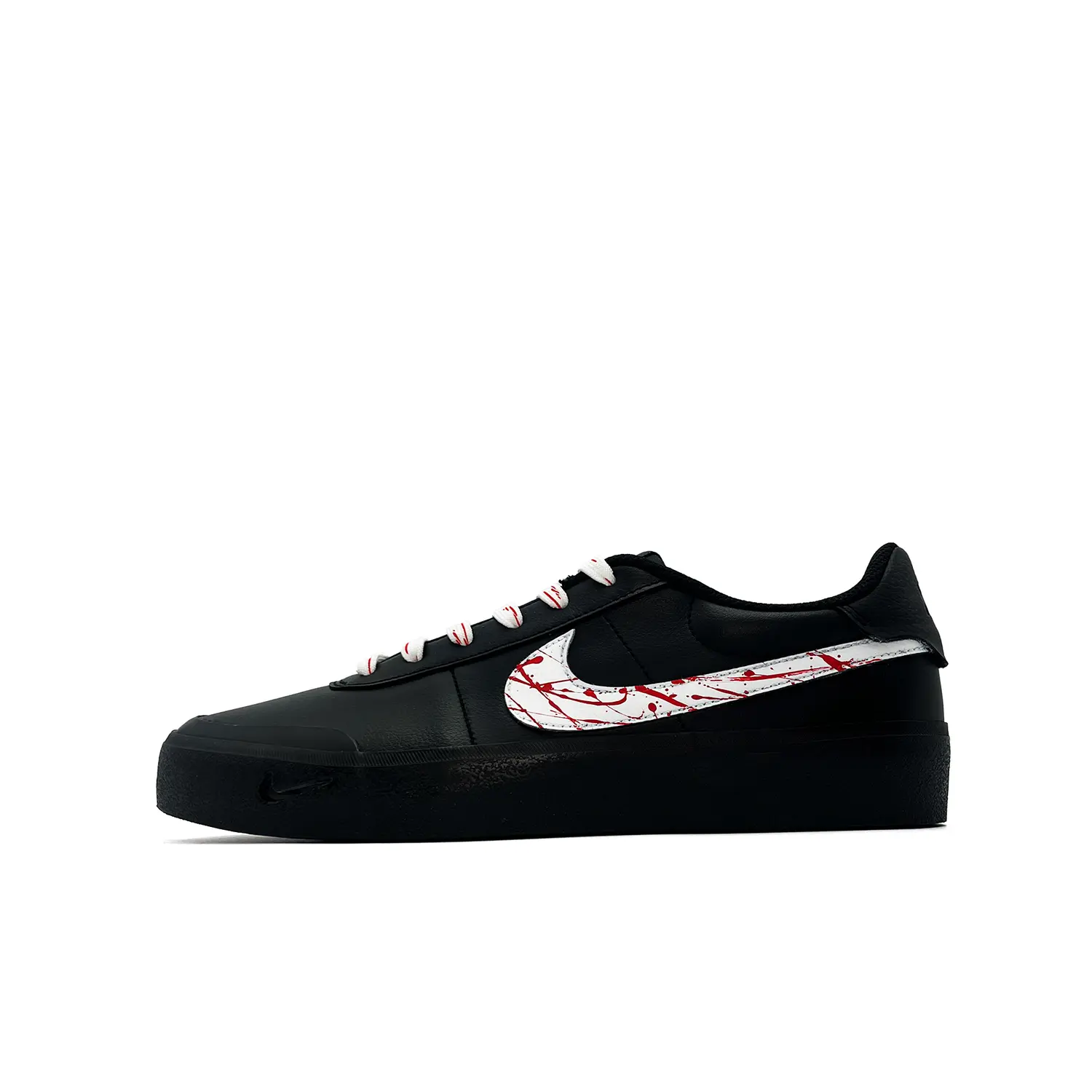 

Nike Кроссовки Court Shot Anti Slip, износостойкие, низкие, мужские, для скейтбординга, черные, белые