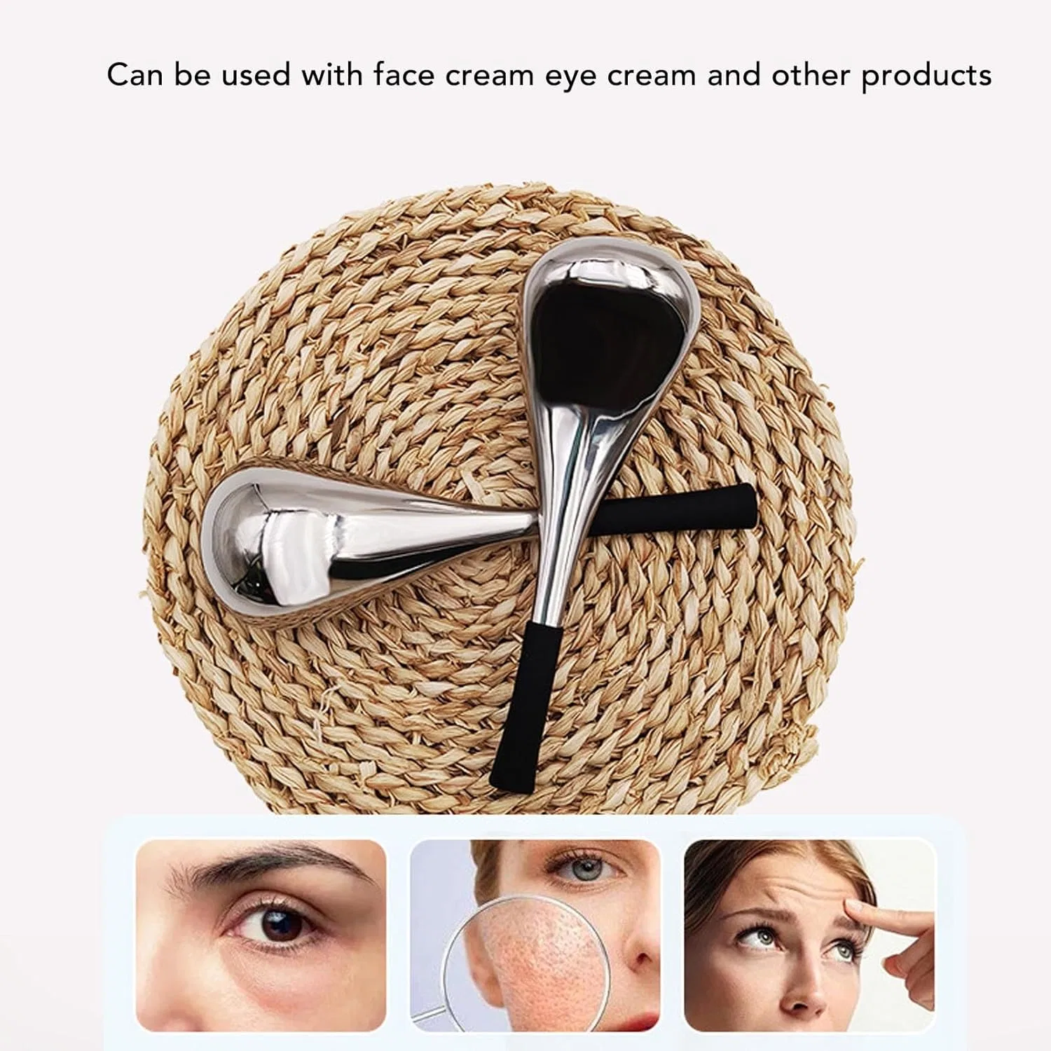 Массажер для лица Cryo Sticks из нержавеющей стали, gernie — фото 4