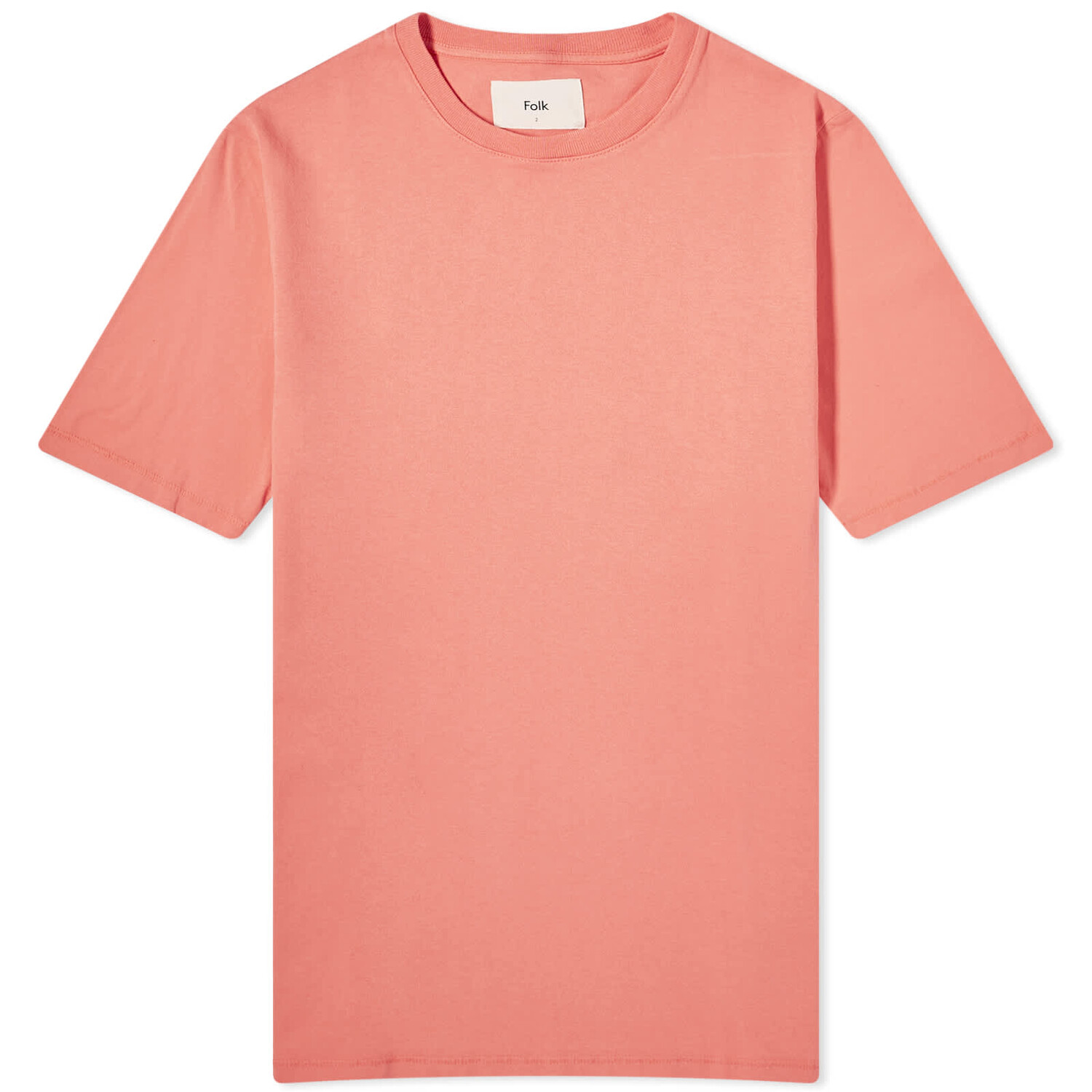 

Футболка Folk Contrast Sleeve, цвет Coral