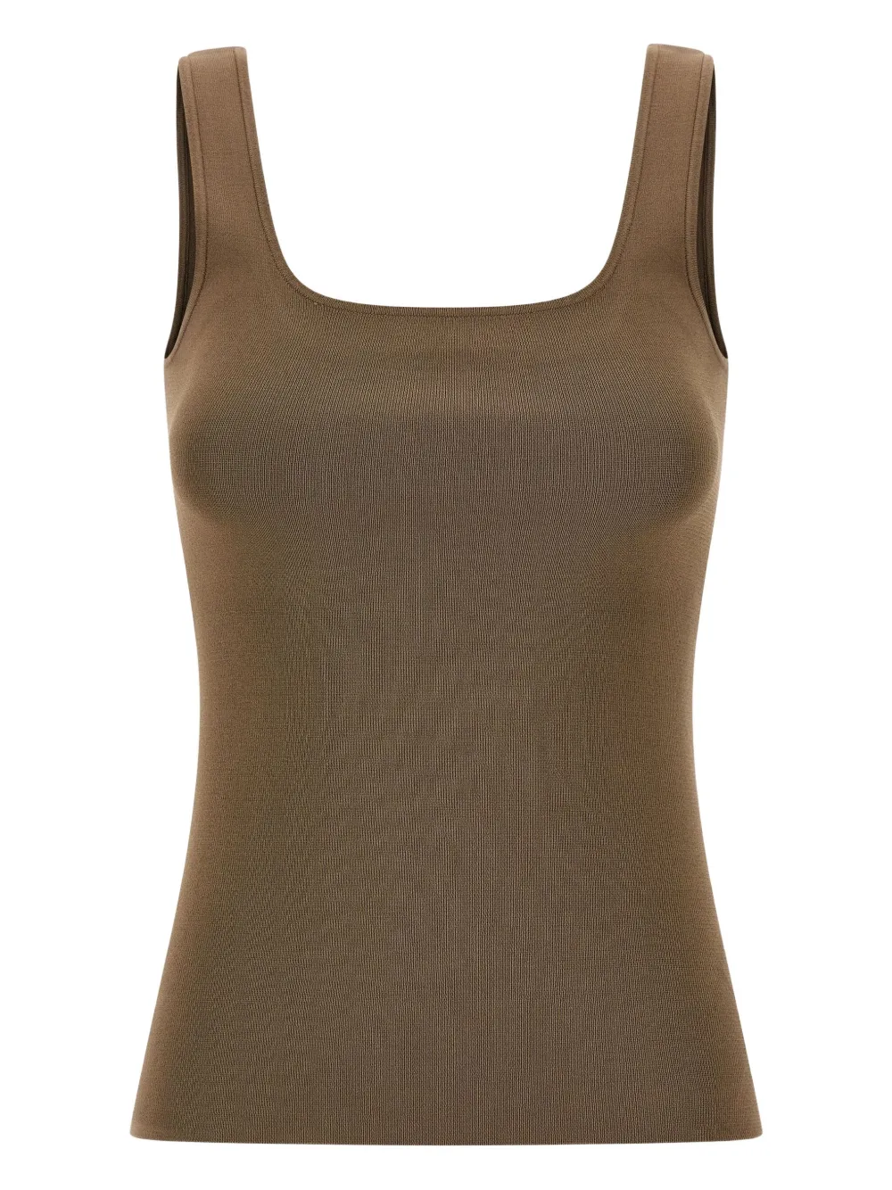 

Вязаный топ с квадратным вырезом Entire Studios, коричневый