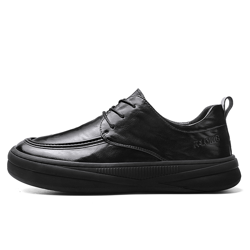 

Мужская повседневная обувь с низким верхом KANGLONG, Black[Leather Shoe Size: Size 40 In This Model = Athletic Shoes 41]