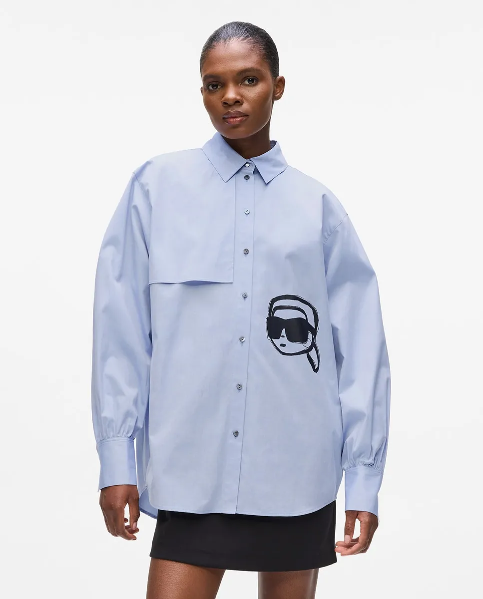 

Футболка с принтом Ikon Karl Lagerfeld, индиго