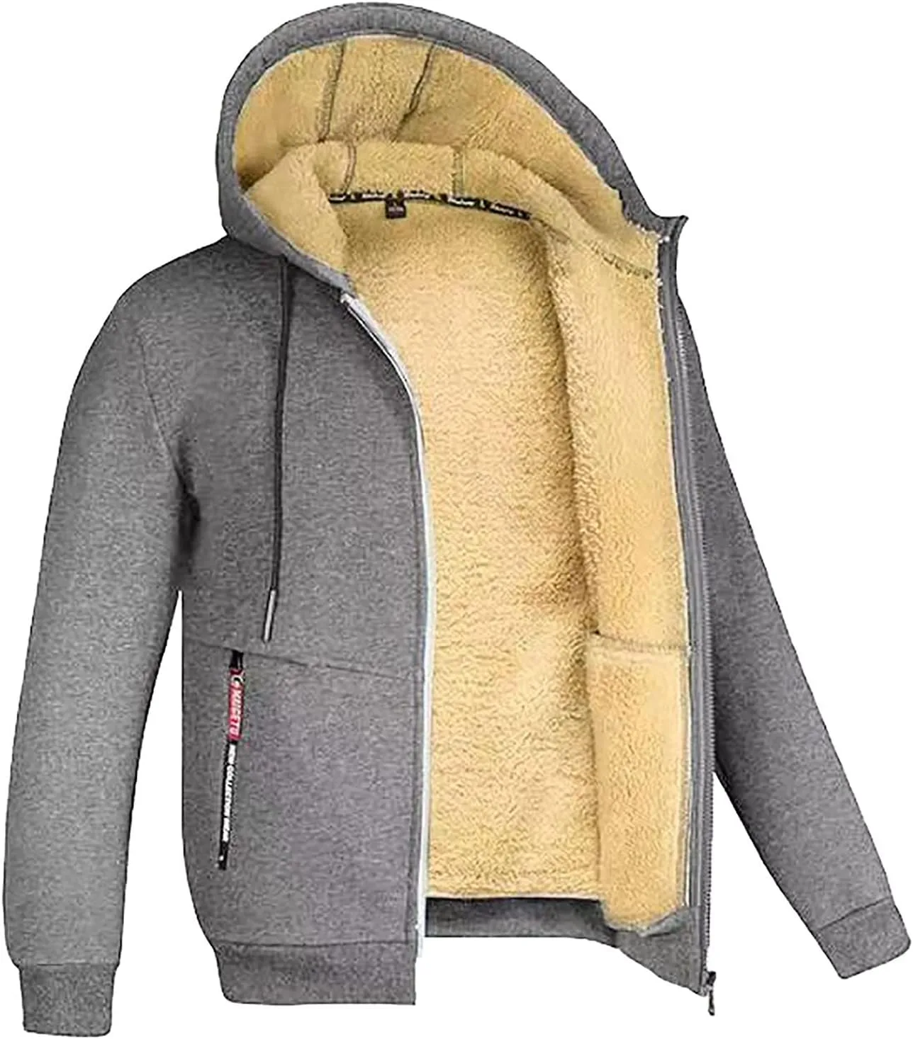 

Мужская зимняя куртка с капюшоном и флисовой подкладкой WWPPAION