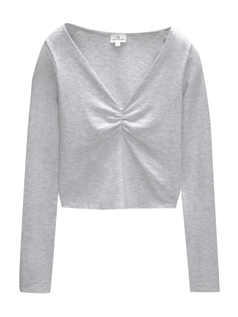

Рубашка Pull&Bear, светло-серый