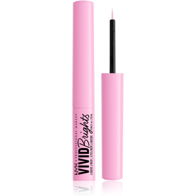 

NYX Professional Makeup Vivid Brights жидкая подводка для глаз оттенок 09 Sneaky Pink 2 мл