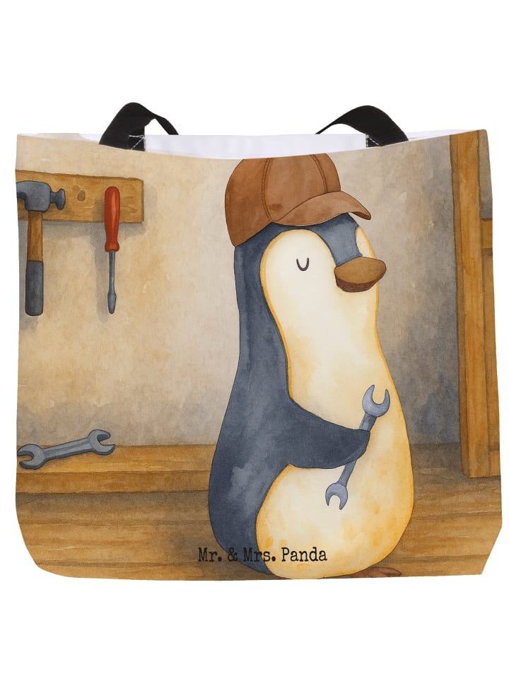 

Mr. & Mrs. Panda Сумка-шоппер «Если папа не может это починить, то...» (белая)