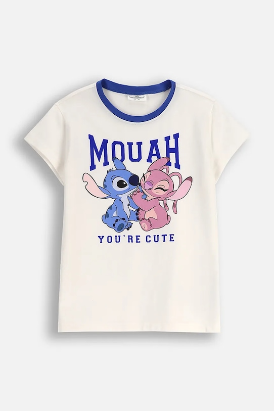 

Детская хлопковая футболка Coccodrillo, бежевый