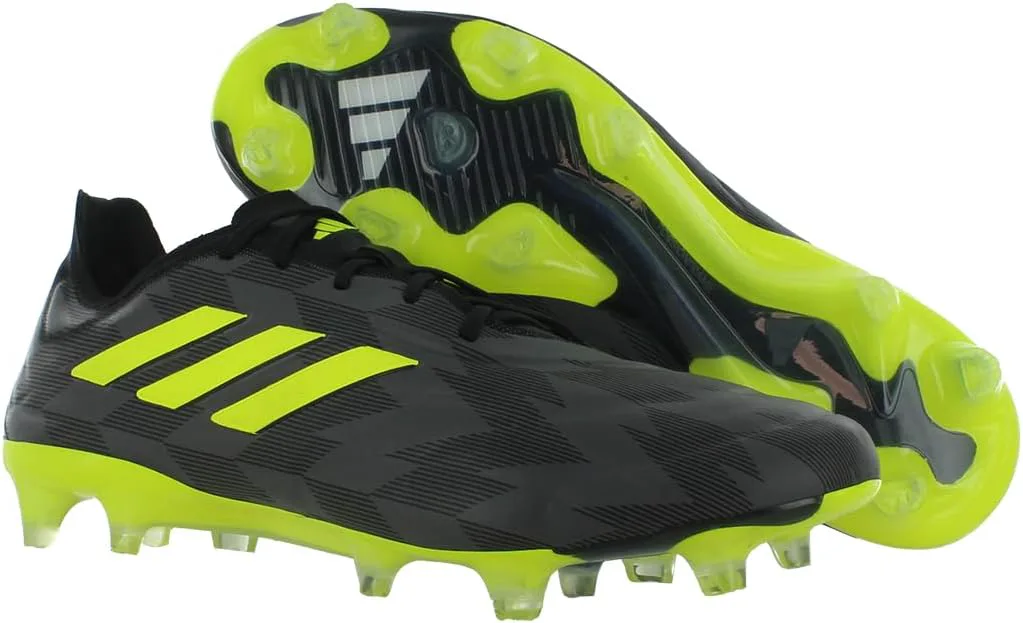 Бутсы футбольные для твердого грунта Adidas Copa Pure Injection.1, верх FUSIONSKIN, подошва TORSIONFRAME, черный/желтый/серый — фото 3