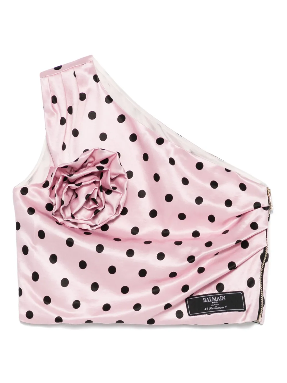 

Топ с цветочной аппликацией Balmain Kids, розовый