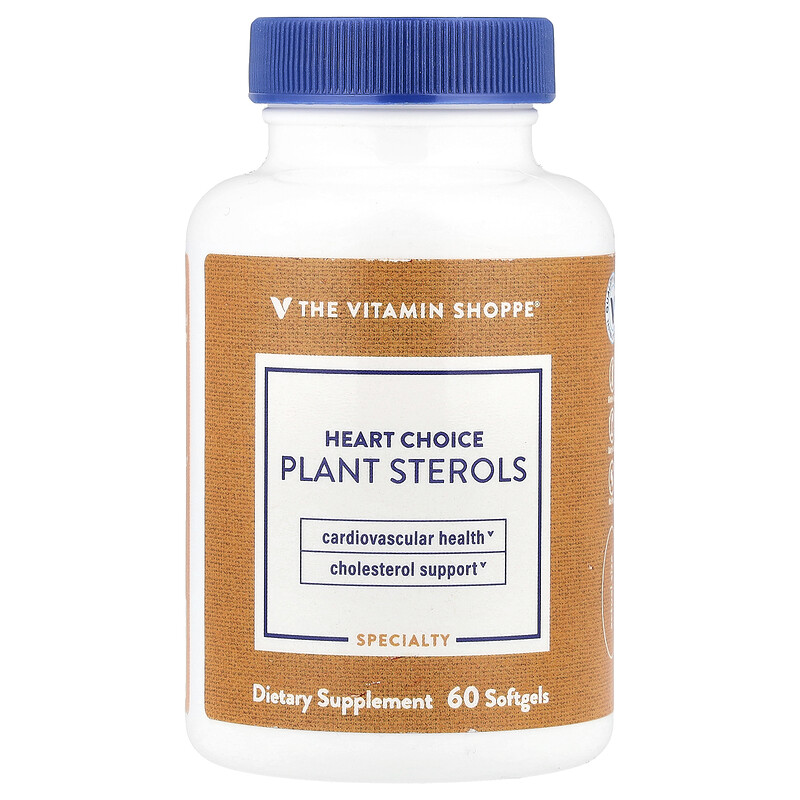 

The Vitamin Shoppe, Растительные стеролы Heart Choice, 60 мягких таблеток