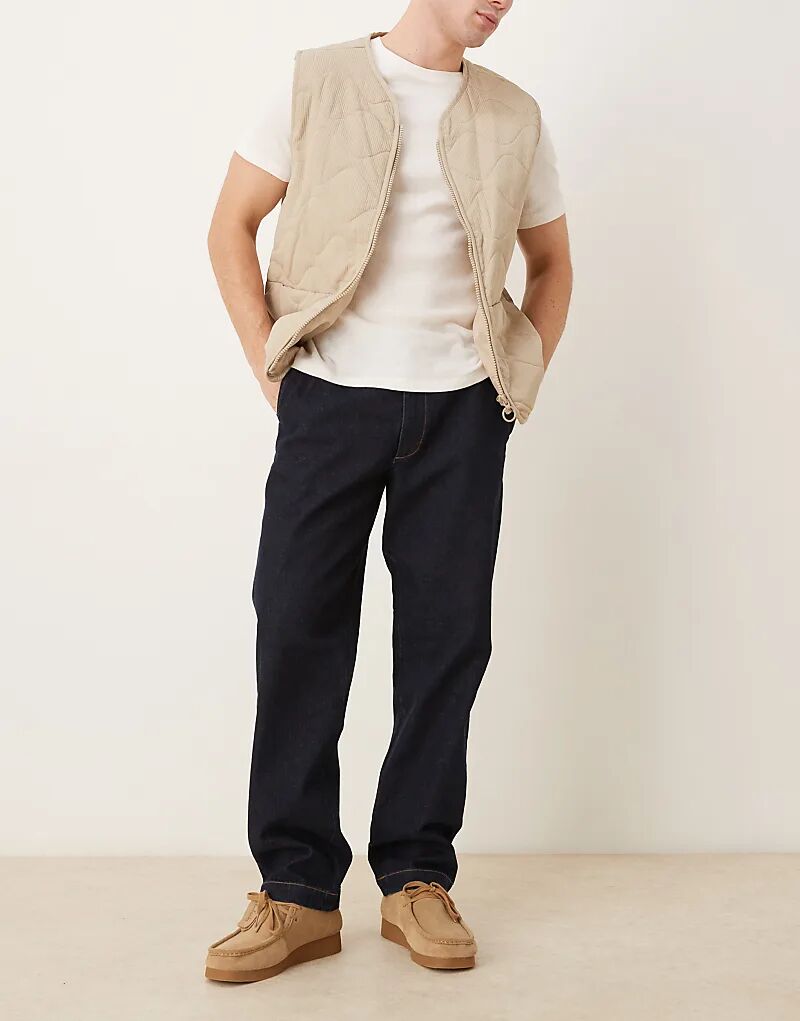 

Прямые джинсы ASOS DESIGN из необработанного ворса