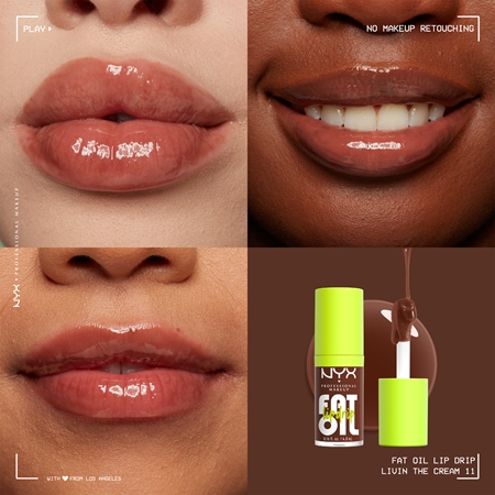 Масло-блеск для губ Nyx Professional Makeup Fat Oil, livin' the cream — фото 3