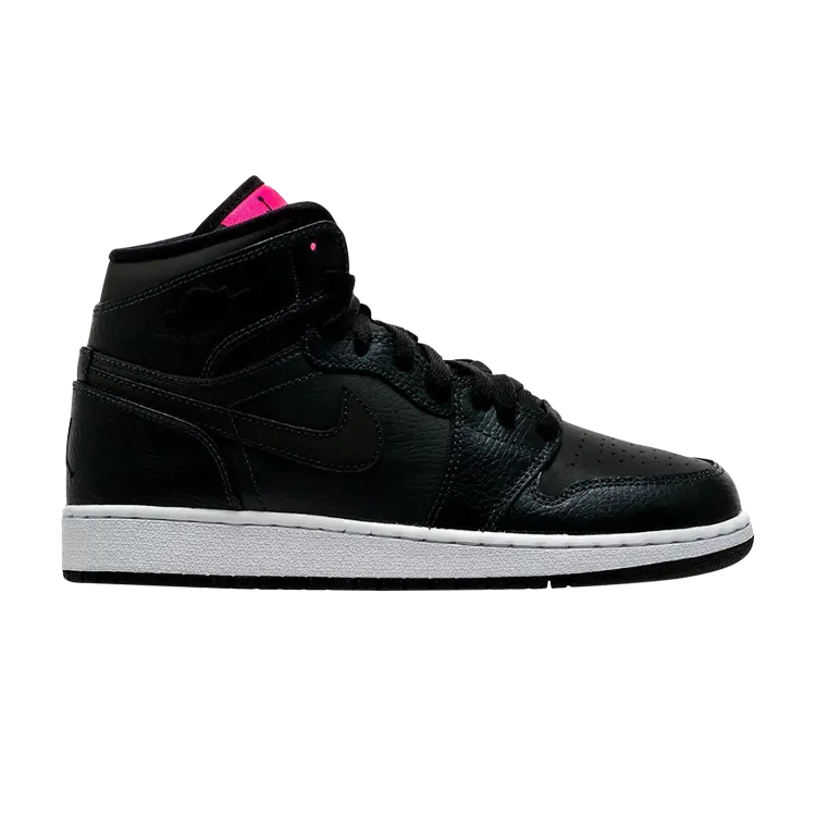 

Кроссовки Air Jordan 1 Retro High GS 'Black Pink', черный