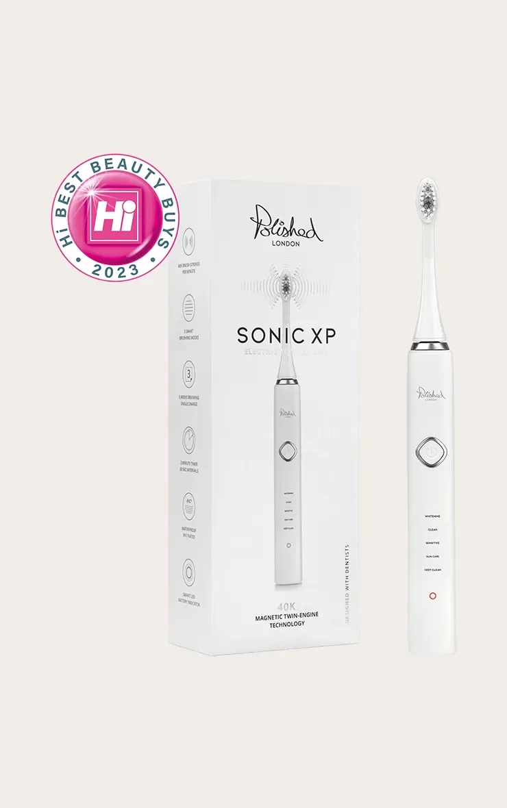 Электрическая зубная щетка Sonic XP, белая, Prettylittlething, прозрачный — фото 2