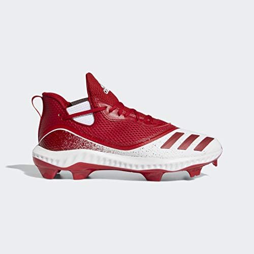 Мужские бейсбольные бутсы adidas Icon V Bounce, белый/красный — фото 4