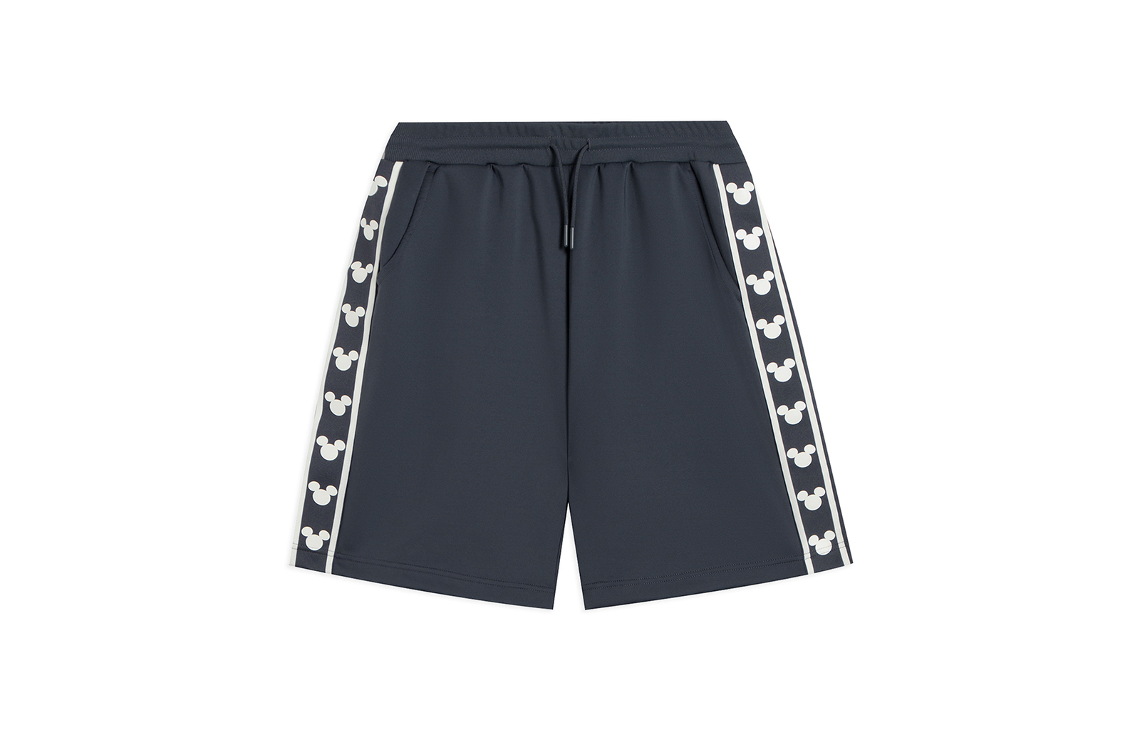 

X DISHINI MIQI Disney Casual Shorts Unisex Ink Water Gray LINING, серый